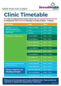 Clinictimetableshw